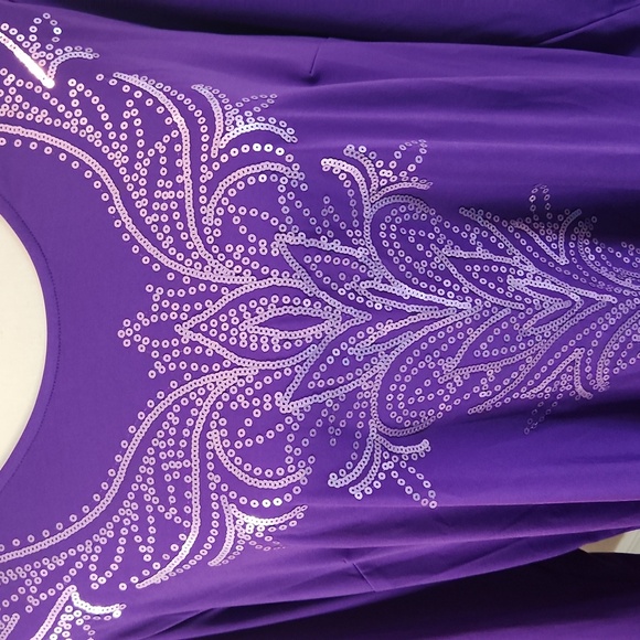 Bob Mackie, Excellent condition, Women's Top, Purple, Size Large 💜 - Picture 3 of 10